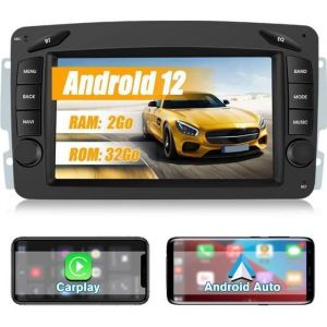 AWESAFE Autoradio Android 13 2Go+32Go pour Mercedes Benz CLK W209 W203 W463 W208 avec 7 Écran Android Auto Carplay