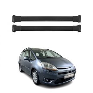 Barres de toit transversales pour Citroen C4 Picasso 2006-2013 Noir Aluminium