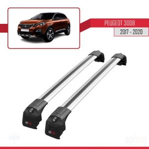 Barres de toit - ACE-2 - Peugeot 3008 - Aluminium - Gris - Charge utile < 300 kg