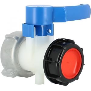 Vanne cuve - Sotralentz - &eacute;crou S75X6 et Sortie S60X6 - Blanc