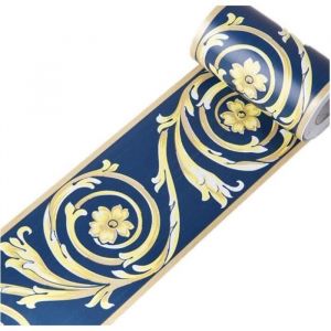 Frise Murale AdhesiveFrise de papier peint &agrave; motif floral pour d&eacute;coration dint&eacute;rieur salle de bain cuisine 10 cm x 10 m