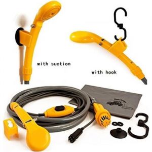 Douche Portable - ADTOBAST - 35W - 12V - Pompe Immerg&eacute;e - Tuyau Flexible 2m