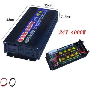 Convertisseur 24V à 220V 4000W onde pur sinus - Onduleur GOBRO