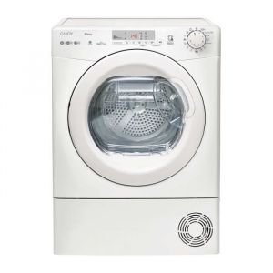 S&egrave;che-linge pompe &agrave; chaleur CANDY EY EH8N1DE-S - 8 kg - Connect&eacute; - Blanc