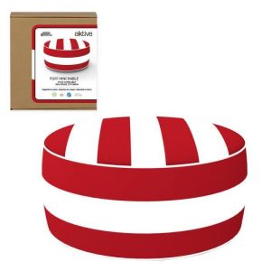 Pouf gonflable bouffant imperméable 53x23 cm rouge colonial Aktive