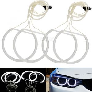 4&times;Angel Eyes Light Kit pour BMW E36 E38 E39 E46 Blanc Voiture LED CCFL Halo Anneaux Phare Auto DRL Lampe Car-styling