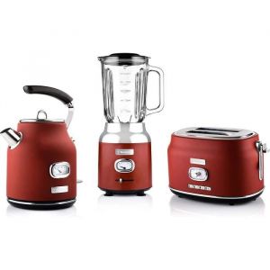 Ensemble Bouilloire Grille-pain et Blender Westinghouse Retro - Rouge