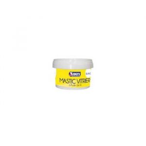 Mastic Vitrier - ONYX - 1 Kg - Blanc - Facile à appliquer - Laisse sécher 2 semaines