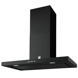 Hotte D&eacute;corative ROBLIN 6804684 - Chemin&eacute;e plate - Noir - Extraction et recirculation - 89.8 cm - 49.8 cm