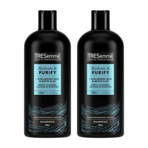 Tresemme Shampoo Hydrate & Purify for Greasy Hair with Hyaluronic Acid 2 Pack of 680ml
