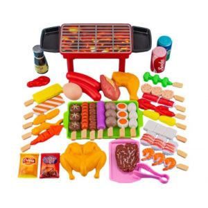36 pcs Jeu Barbecue Enfant Jouet Barbecue Enfant et Accessoires Coloré Jouet Alimentaire Enfant Réaliste Barbecue Jouet Barbecue