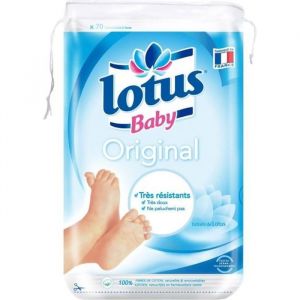 Carrés de coton - LOTUS BABY - Original 70 Maxi - Doux et absorbants - Idéal pour bébé - 100% coton