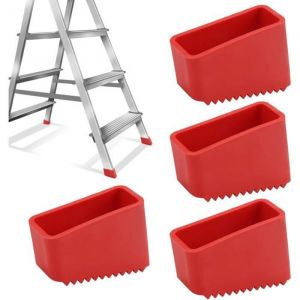 4 Embouts &Eacute;chelle Caoutchouc 50x20mm Pieds Rechange pour Escabeau Pliant