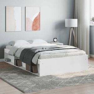 JM Structure de lit - sans matelas - Lit adulte/enfant - blanc 120x190 cm LL870