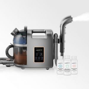 Aspirateur-laveur B200 Aspirateur-laveur nettoyeur de tapis avec nettoyage à la vapeur 74DB 12000Pa1900W gris