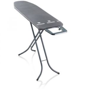 Table &agrave; repasser - Leifheit - Classic M Black - Hauteur r&eacute;glable de 69 &agrave; 88 cm - Housse en cotton - 120 x 38 cm