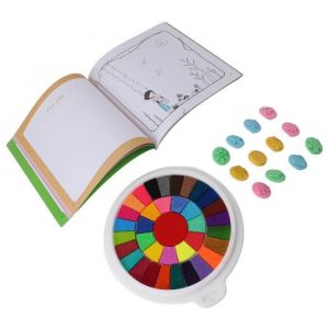 kit et livre de peinture au doigt amusant Kit de peinture au doigt pour enfants et livre multicolore tampon jeux table