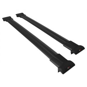 Compatible avec Renault Grand Scenic (Mk3) 2009-2016 Barres de Toit Railing Porte-Bagages de voiture FLY Modèle NOIR