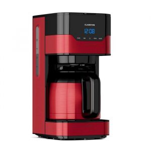 Cafetière - Klarstein Arabica - Filtre permanent - Pour 12 tasses - Inox rouge