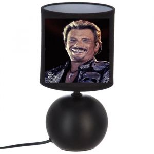 Lampe à poser - JOHNNY HALLYDAY - CAC 51 - Coton - Céramique - 60W