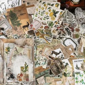Autocollants de scrapbooking - Vintage - 290pcs - Multicolore - DIY - Mixte