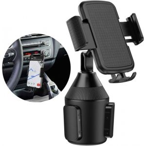 Porte-gobelet de voiture support de téléphone portable support réglable universel adapté à la voiture iPhone Xs/Max/X/XR/8/8 Plu