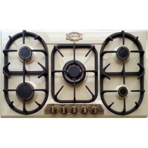 Table de cuisson à gaz - Kaiser - KG 9325 ElfEm - 90 cm - 5 brûleurs - Ivoire