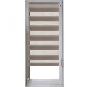 Store enrouleur jour/nuit Taupe 62x170 cm