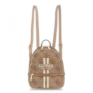 GUESS Sac à dos de loisirs brun clair marron pour femme - Manhatten II Backpack Latte Logo 316280