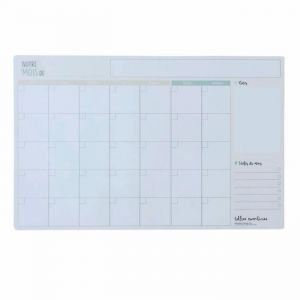 Tableau blanc magn&eacute;tique - Planificateur magn&eacute;tique Familial Mensuel - LES BELLES COMBINES