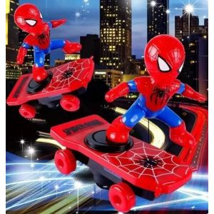 cadeau danniversaire ideal garçon Spiderman sur Skateboard Électronique – L’Aventure Éclairée et Sonore ! son et lumière 360°