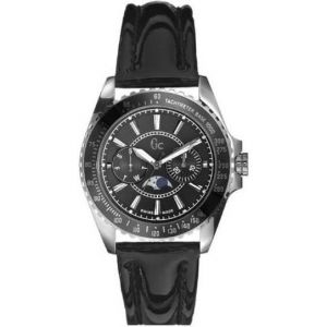 Montre Femme - Guess - GC I29006M2 - Bracelet verni noir - Verre minéral - Mécanisme Quartz