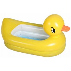 Baignoire Gonflable &Eacute;volutive pour enfant Baignoire de baignoire de b&eacute;b&eacute; gonflable de piscine de PVC de b&eacute;b&eacute; （Jaune） &Eacute;tiquette