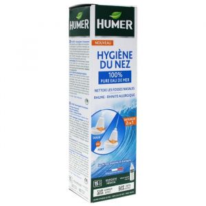 Humer Spray Hygi&egrave;ne du Nez - 100% Eau de Mer - Adulte (+15 ans) - Double Embout 150 ml