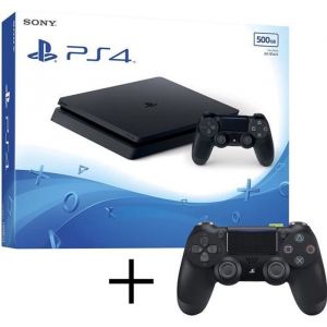 Console salon - Sony - PS4 Slim 500Go - Noir - 2 manettes max - Plateforme PS4