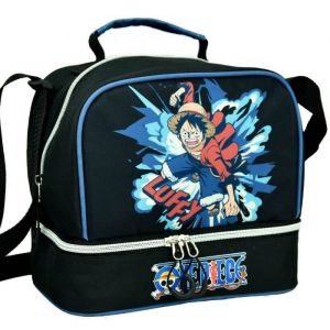 Sac goûter ONE PIECE Luffy 21 CM - sac déjeuner - Noir - Enfant - Synthétique - Dos