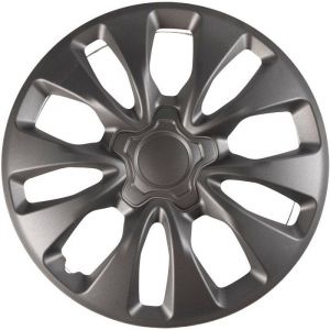 Coque - Carenage Start Enjoliveur de Roue Simple Anthracite Monte Carlo 16 en Abs