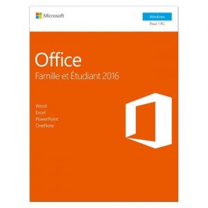 Microsoft Office Famille et Etudiant 2016 - Version D&eacute;mat&eacute;rialis&eacute;e
