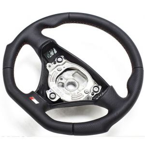 Volant sport aplati cuir noir Audi A3 8P A4 B6 A6 4B volant reconditionné