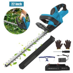 Taille Haie Batterie 21V Taille-Haie &Eacute;lectrique Sans Fil avec 2 Batteries Coupe Branche &Eacute;lectrique pour Jardin et Arbustes