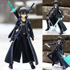 Figma 174 &Eacute;p&eacute;e Art En Ligne SAO Kirito Japonais Anime Marvel Figurines PVC Mod&egrave;le Jouet 14 cm cadeau De No&euml;l