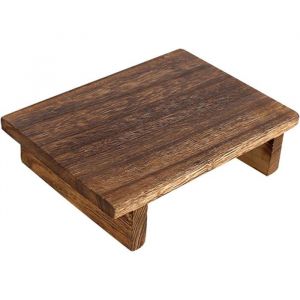 Tabouret en bois vintage repose-pieds portable mini tabouret pour salon chambre salle de bain