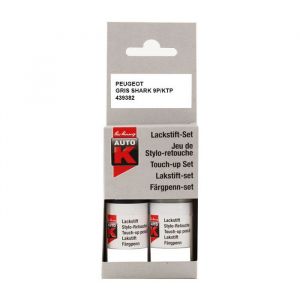 Stylo de retouche peinture Auto-K teinte constructeur Gris Shark 9P/KTP Peugeot/Citroen