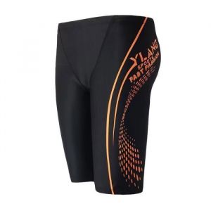 Maillot de Bain HommeShort de Bain Homme Long Réglable ConfortableShort de Bain Homme pour Plage Natation Surf-Orange