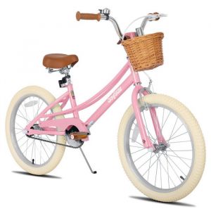 JOYSTAR V&eacute;lo pour filles 7-13 ans v&eacute;lo pour enfants 20 pouces avec b&eacute;quille Rose