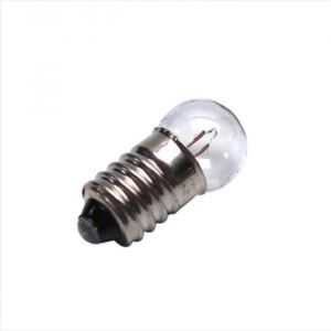 Petite ampoule à vis blanche E10 2.5V 300mA 0.75W à lunité pour lampe de poche