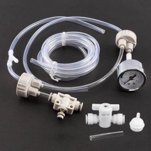 Kit CO2 pour aquarium - Fdit - Système de CO2 - Moins de 20 litres - Couleur blanche - Plastique