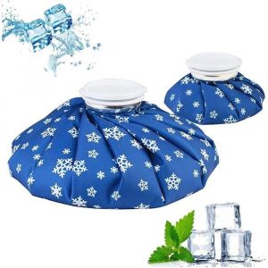 Sac de glace froide2 Pcs Sac de Glace Coude Poche &agrave; Glace Chaud et Froid Poche de Glace SportPoche &agrave; Glace R&eacute;utilisable6/11