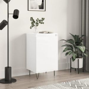 Meuble Salon Rangement Buffet 40x35x70 cm Buffet Cuisine Rangement Meubles de Salon Petit Buffet Buffet Bas Blanc Brillant
