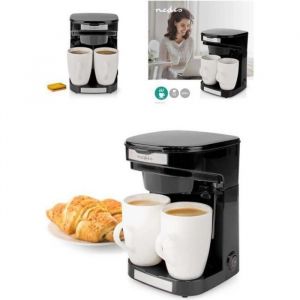 Cafetière électrique - Duo - 2 Tasses - 0.25l - Filtre permanent - 450W - Noir